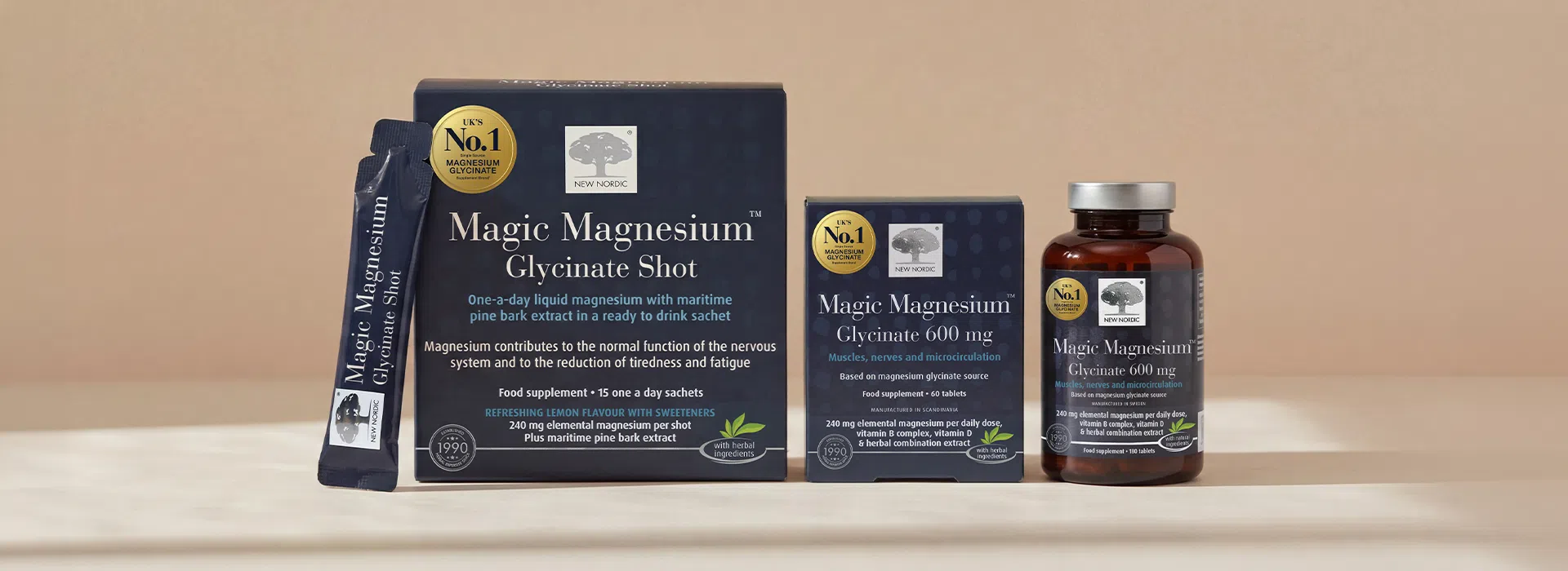 Magic Magnesium Glycinate Range Supplement No.1 Claim