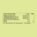 Box showing all of the ingredients in GLProbiotic