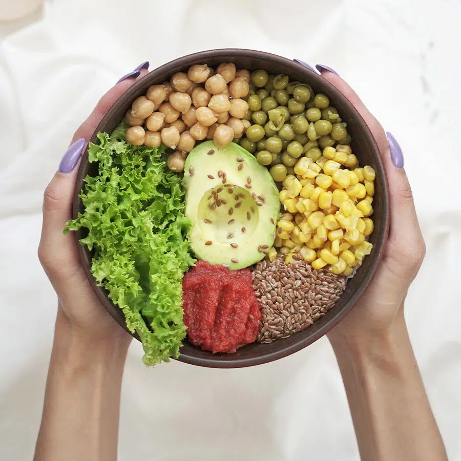 A bowl full of nutritious food