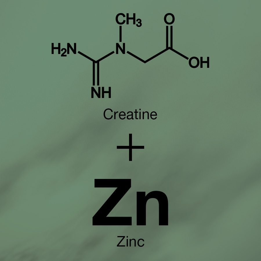 The symbol for creatine plus zinc