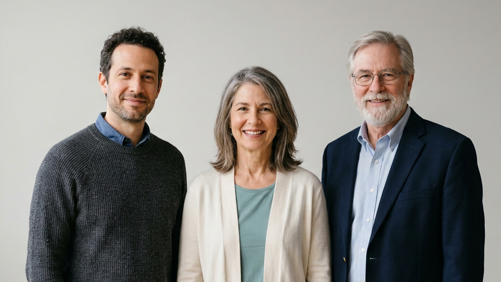 image of three people at age 40, 50 and 60