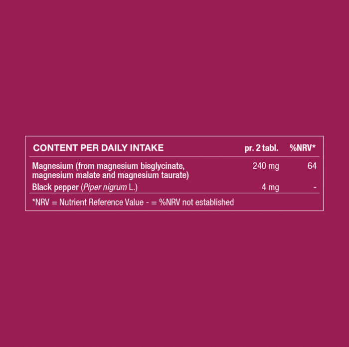 Ingredients of Longevity™ Magnesium Gold.